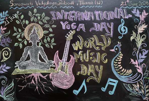 Sarasvis Celebrated International Yoga Day..