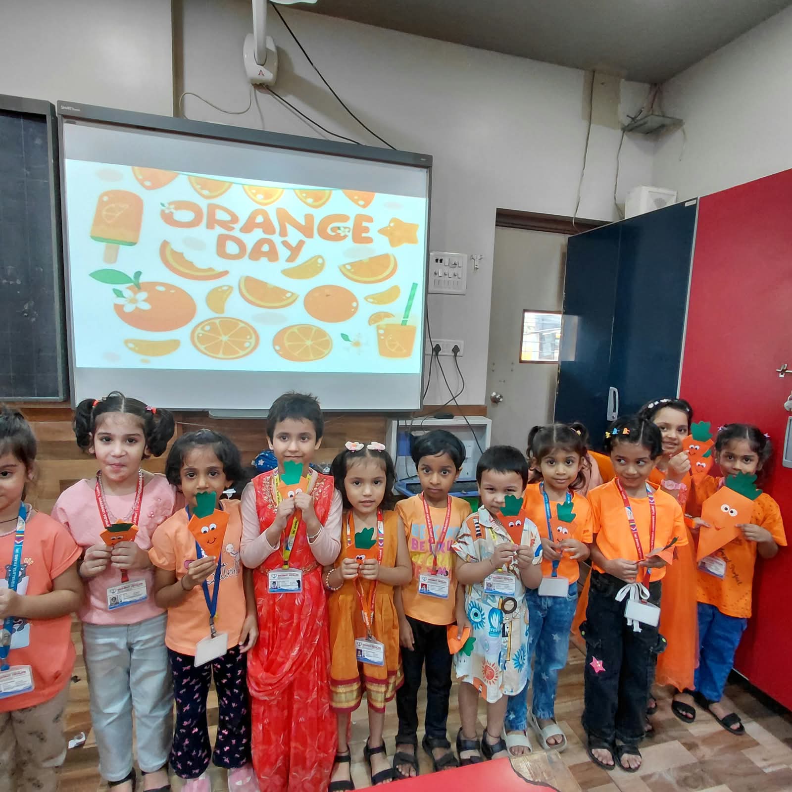 Pre Primary Orange Dressing Day