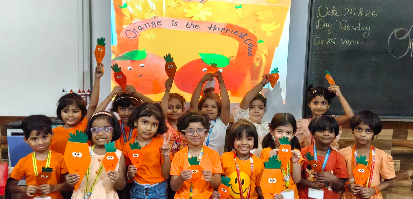 Pre Primary Orange Dressing Day