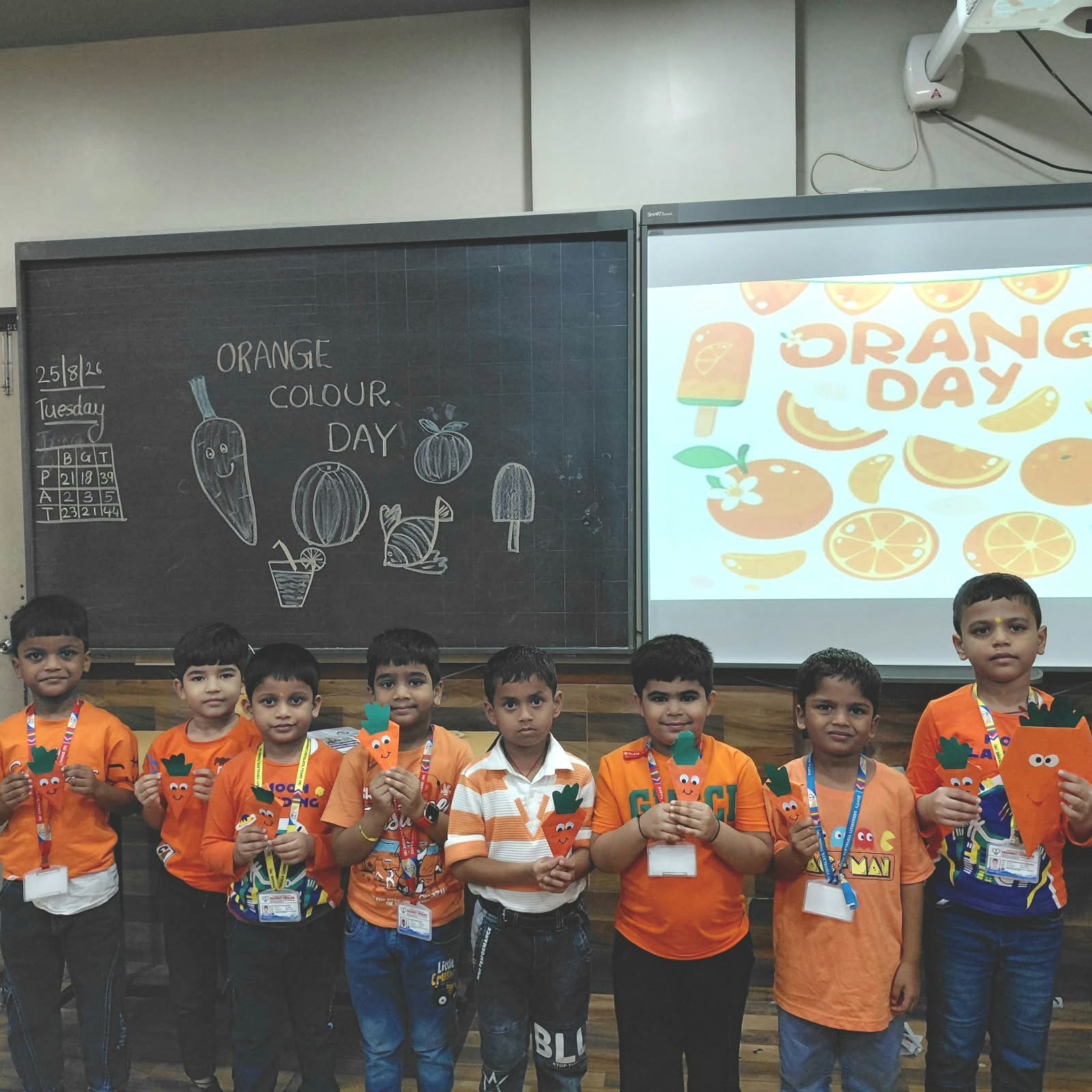 Pre Primary Orange Dressing Day