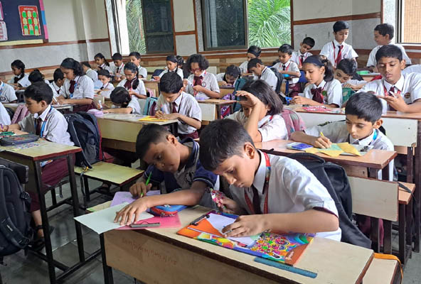 Greeting card making competition - Grade IV