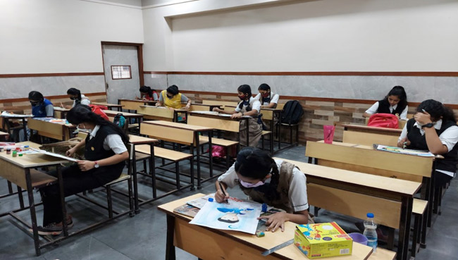IDRAWING COMPETITION August 2021 | Saraswati School Rabodi in Thane