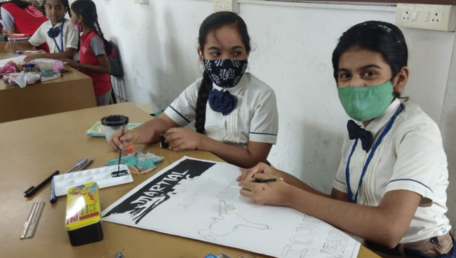 POSTER MAKING COMPETITION 2021 | Saraswati School Rabodi in Thane