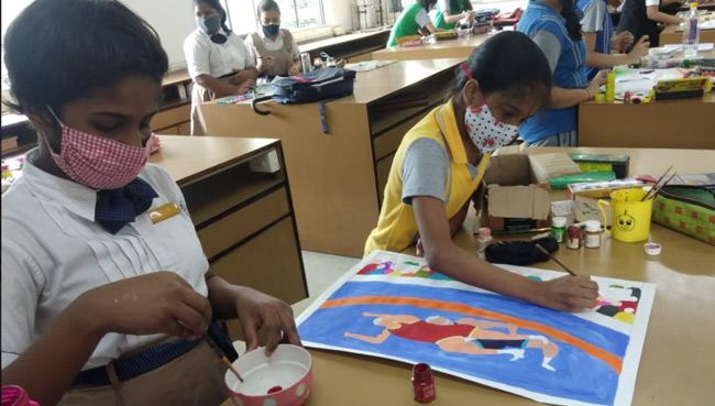 POSTER MAKING COMPETITION 2021 | Saraswati School Rabodi in Thane