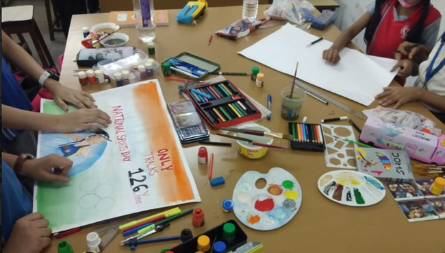 POSTER MAKING COMPETITION 2021 | Saraswati School Rabodi in Thane