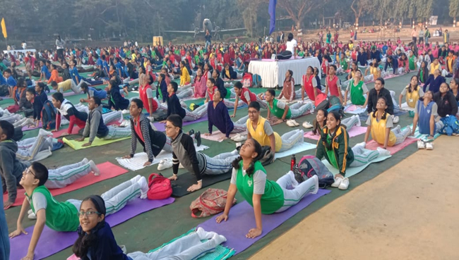 SURYANAMASKAR SHIBIR 2020 | Saraswati School Rabodi in Thane