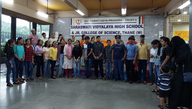 Secondary section Felicitation of SSC School Toppers 2021-22 | Saraswati School Rabodi in Thane