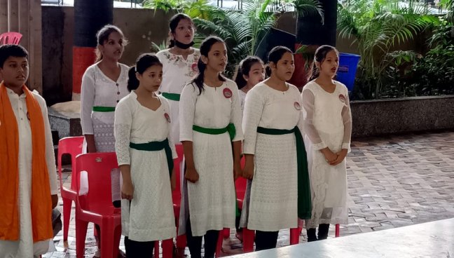 Hindi Diwas Celebration 2022 Secondary section | Saraswati School Rabodi in Thane