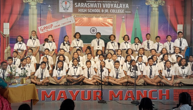Inter-House Group Singing Competition | Saraswati School Rabodi in Thane