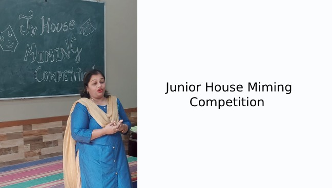 Junior House Miming Competition | Saraswati School Rabodi in Thane