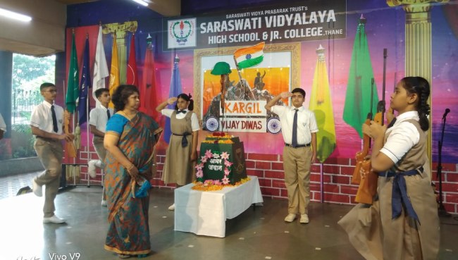 Kargil Vijay Diwas Activities - 26-7-2022  | Saraswati School Rabodi in Thane