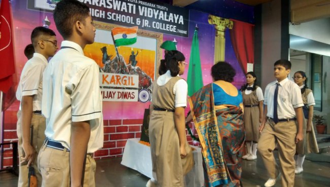 Kargil Vijay Diwas Activities - 26-7-2022 | Saraswati School Rabodi in Thane