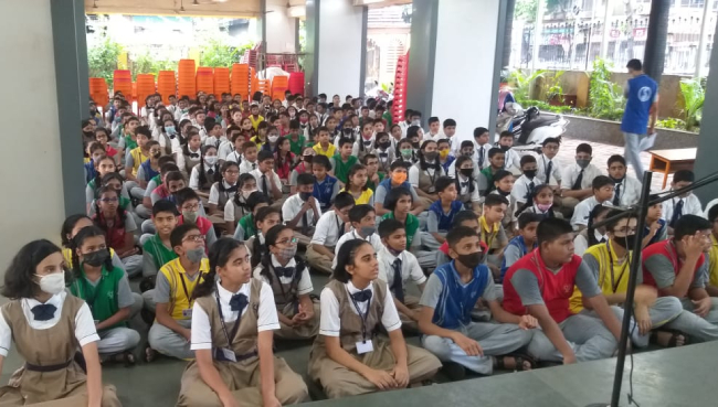 Pledge against Single use plastic taken by our School Students on 4/7/2022