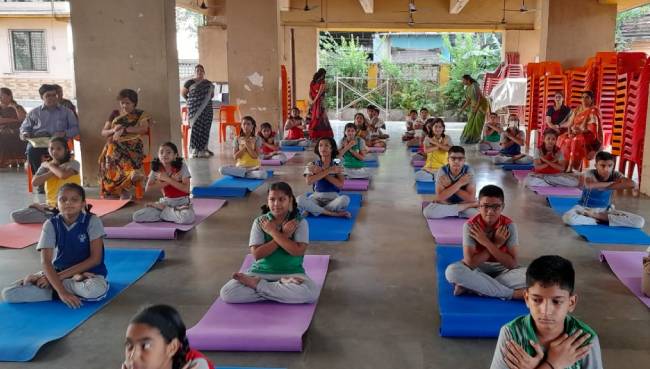 Secondary Section International Yoga Day celebration 2022