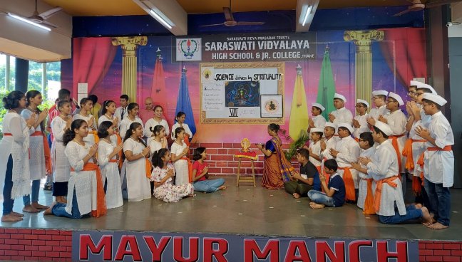 Std VIII Assembly Program 2022 Secondary Section | Saraswati School Rabodi in Thane