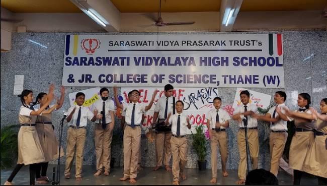 Secondary section back to school oct 2021| Saraswati School Rabodi in Thane