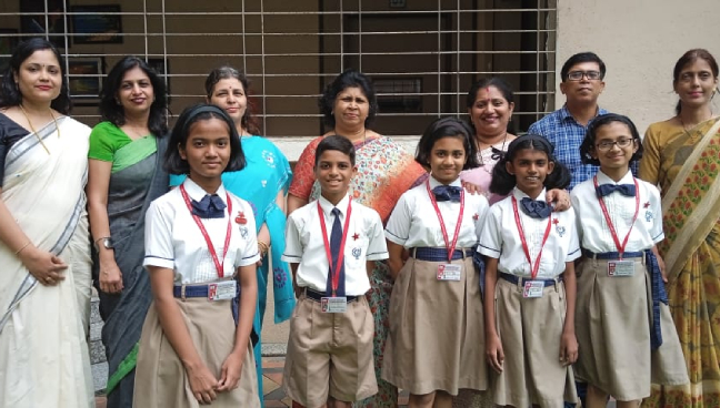 Students who received scholarship in Std V and VIII for the year 2022-2023