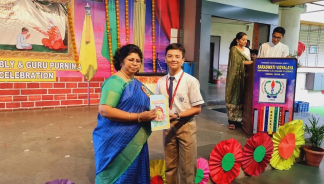 Guru Purnima Celebration and Std.X Assembly Program 2023
