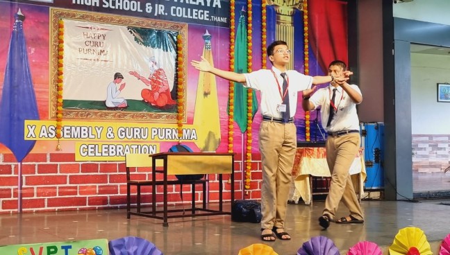 Guru Purnima Celebration and Std.X Assembly Program 2023