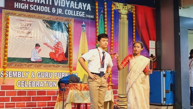 Guru Purnima Celebration and Std.X Assembly Program 2023