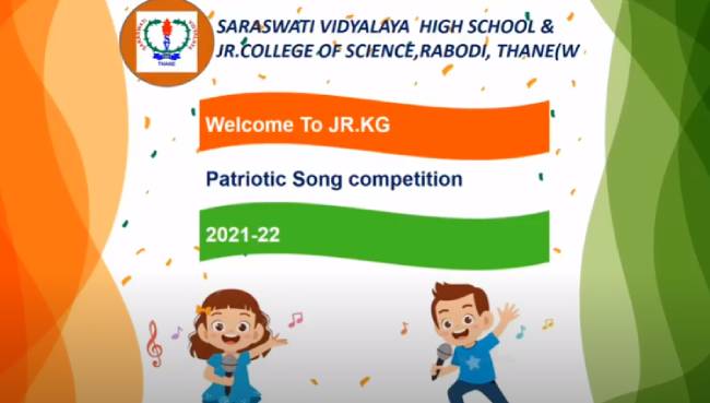 Pre - Primary section - Patriotic Singing Competition 2021