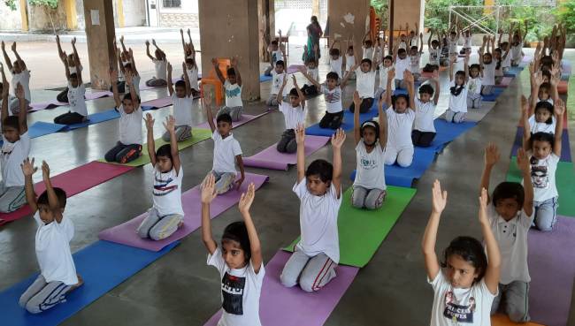 International Yoga day celebration in Primary section 2022-23