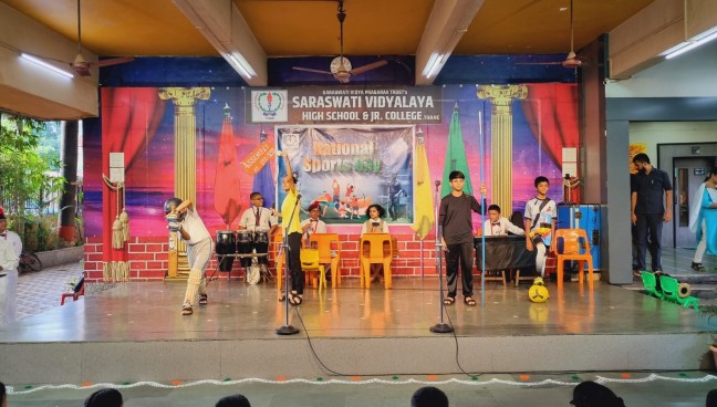 Std.VIII Assembly Program and National Sports Day Celebration 2023